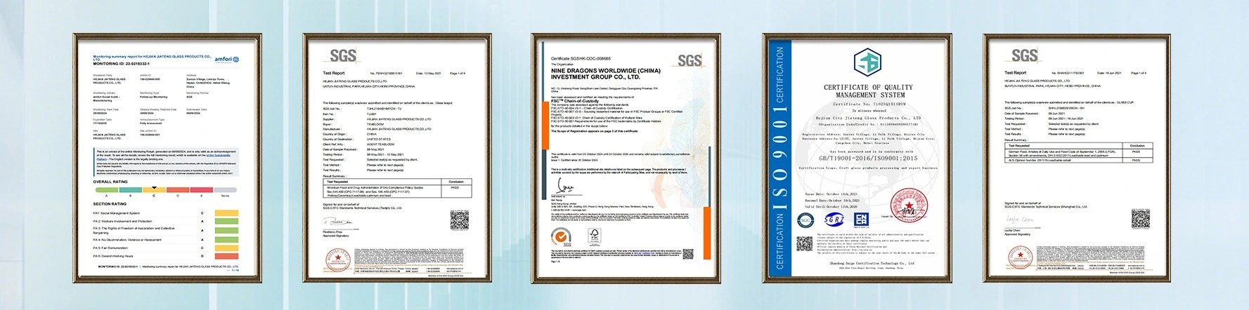 Custom Made Liquor Bottles Certification